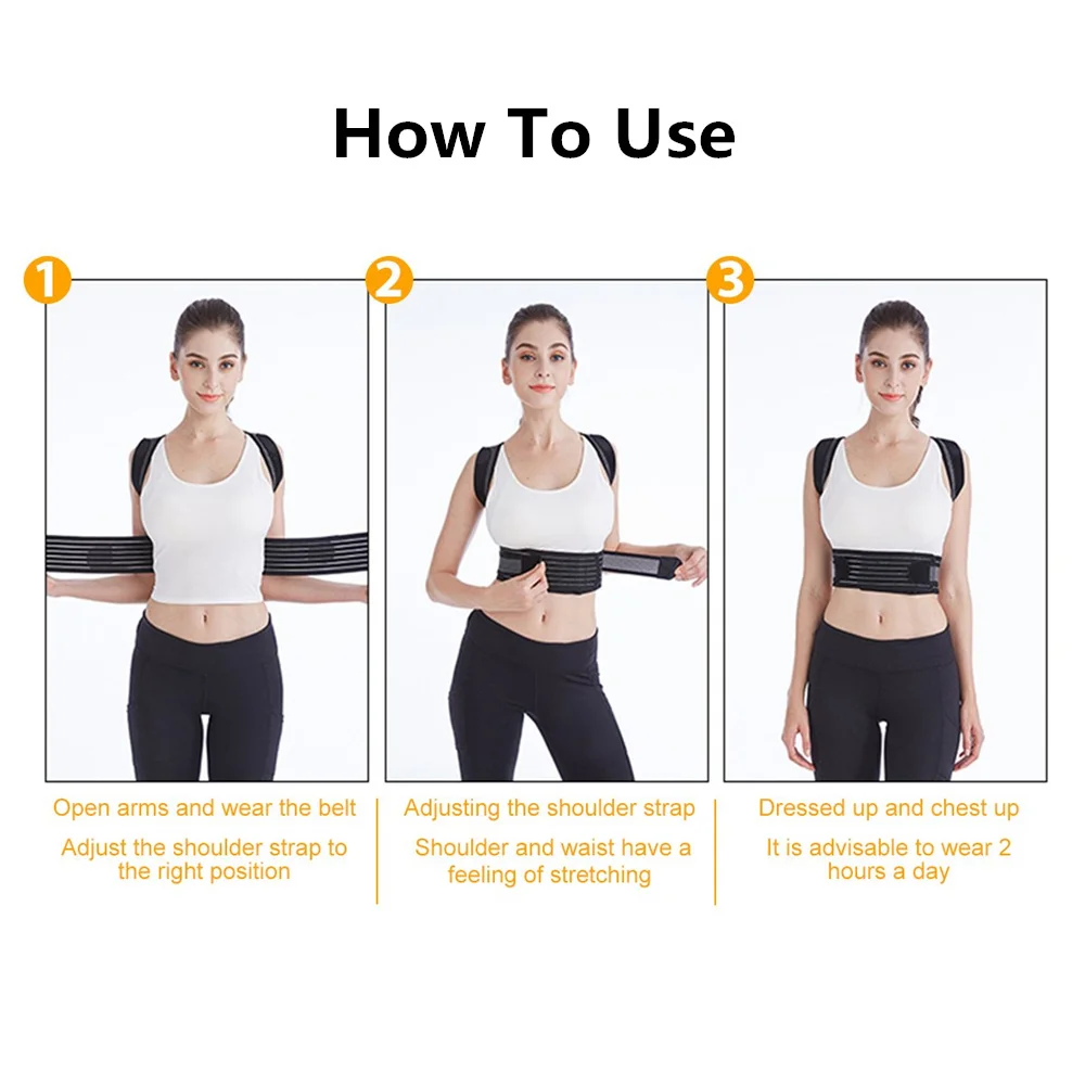 Регулируемый Корректор осанки сколиоза пояс для коррекции взрослых