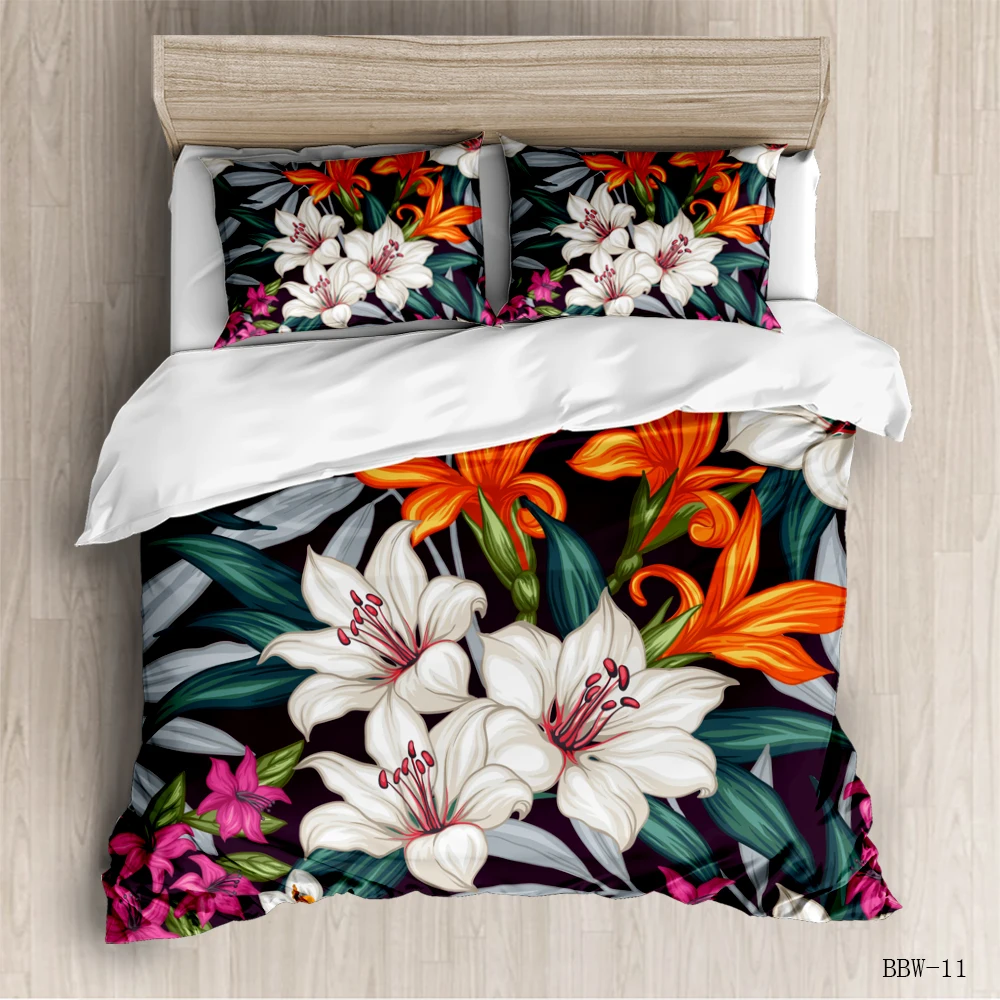 

3Pcs Queen Size Luxury 3D Rose Bedding SetS Red Color Bedclothes Comforter Cover Set Wedding Bed Duvet Quilt Cover Pillowcase