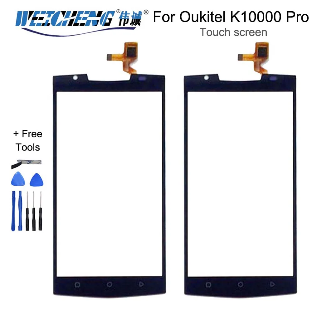 WEICHENG Oukitel K10000 Pro сенсорный экран 100% гарантия стеклянная панель дигитайзер для Touch +