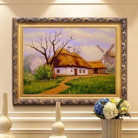 diy mosaic landscape 5d full round diamond painting windmill ranch house deadwood lawn pictures embroidery cross stitch kits