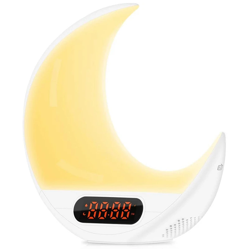 

Alarm Clock for Kids Wake Up Light with Remote and Contact Control, Snooze Function EU Plug