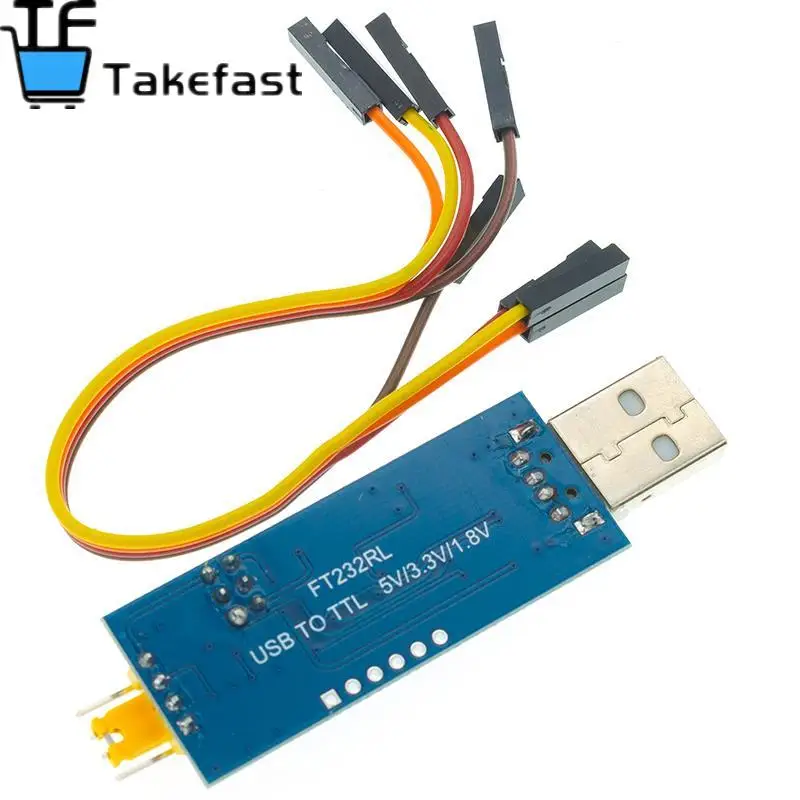 Модуль последовательного порта USB FT232RL для TTL маленькая плата 5 в 3 1 8 уровень