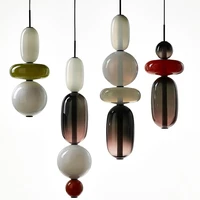 nordic led glass pendant light modern hanging creative personalized glass design pendant lamp led luxury home light restaurant