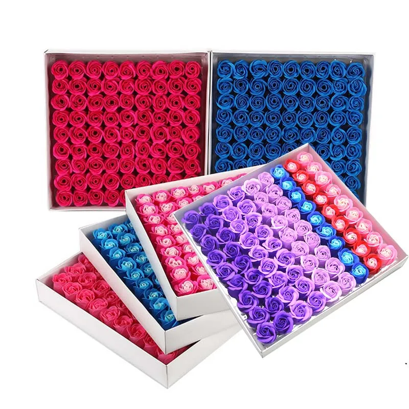 81 шт./коркоркоркор. мыло в виде розы для ванны цветочное ароматизированные