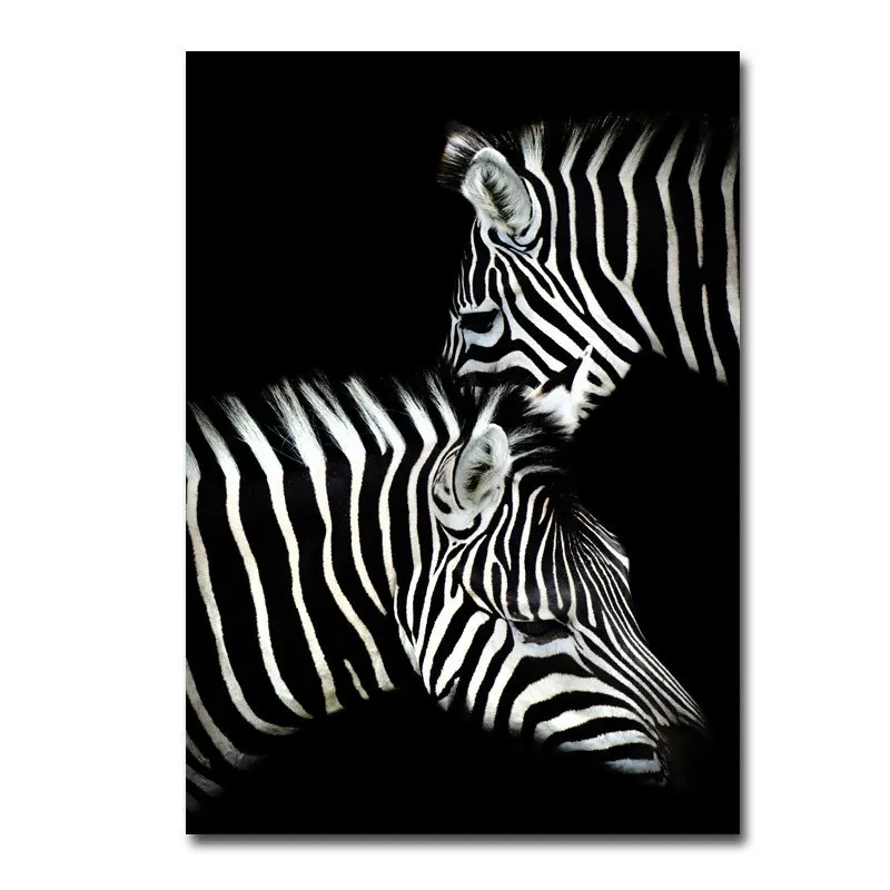 

Canvas Painting Simple Black and White Animal Lion Poster Printing Home Decoration Painting Living Room Mural Canvas Wall Art