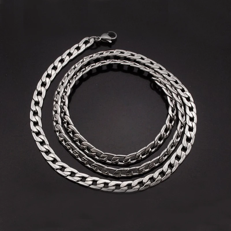 Новинка 2019 Модная бижутерия мужское ожерелье figaro золотая цепочка из нержавеющей