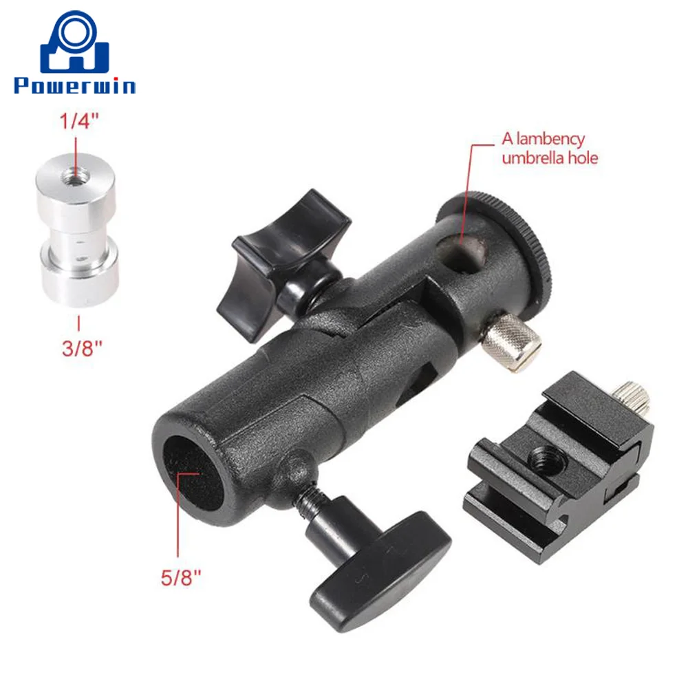 Камера Powerwin Speedlite E/D/ H кронштейн для вспышки холодного башмака крепление