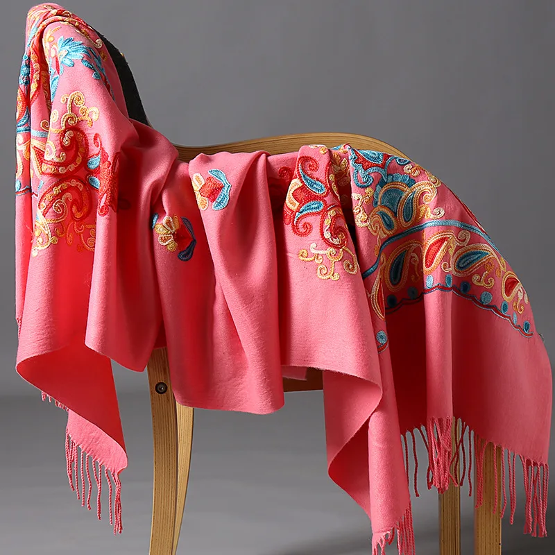 Брендовый популярный новый женский Национальный Шарф дамская модная осенняя и