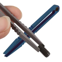 professional mini precision tweezers titanium gadget gear pick up pocket multi tools clamping outdoor travel clip repair camp