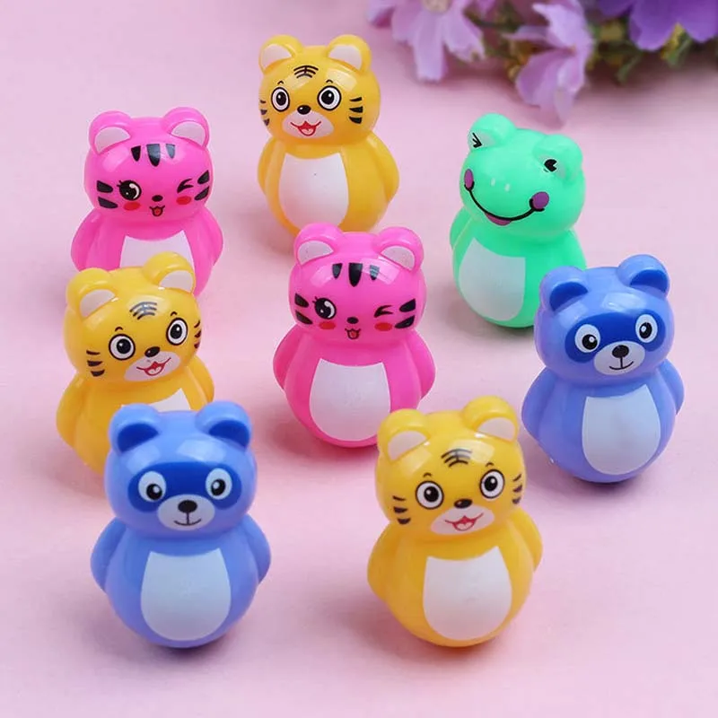 6 шт. Мультяшные куклы-стаканы с животными куклы для счастливой семьи реквизит