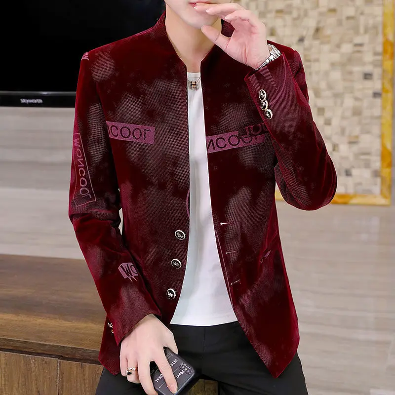 

2021 new small suit handsome thin suit jacket men's summer Jacket Korea edition Casual Youth Fashion Jacket nightclub clothing