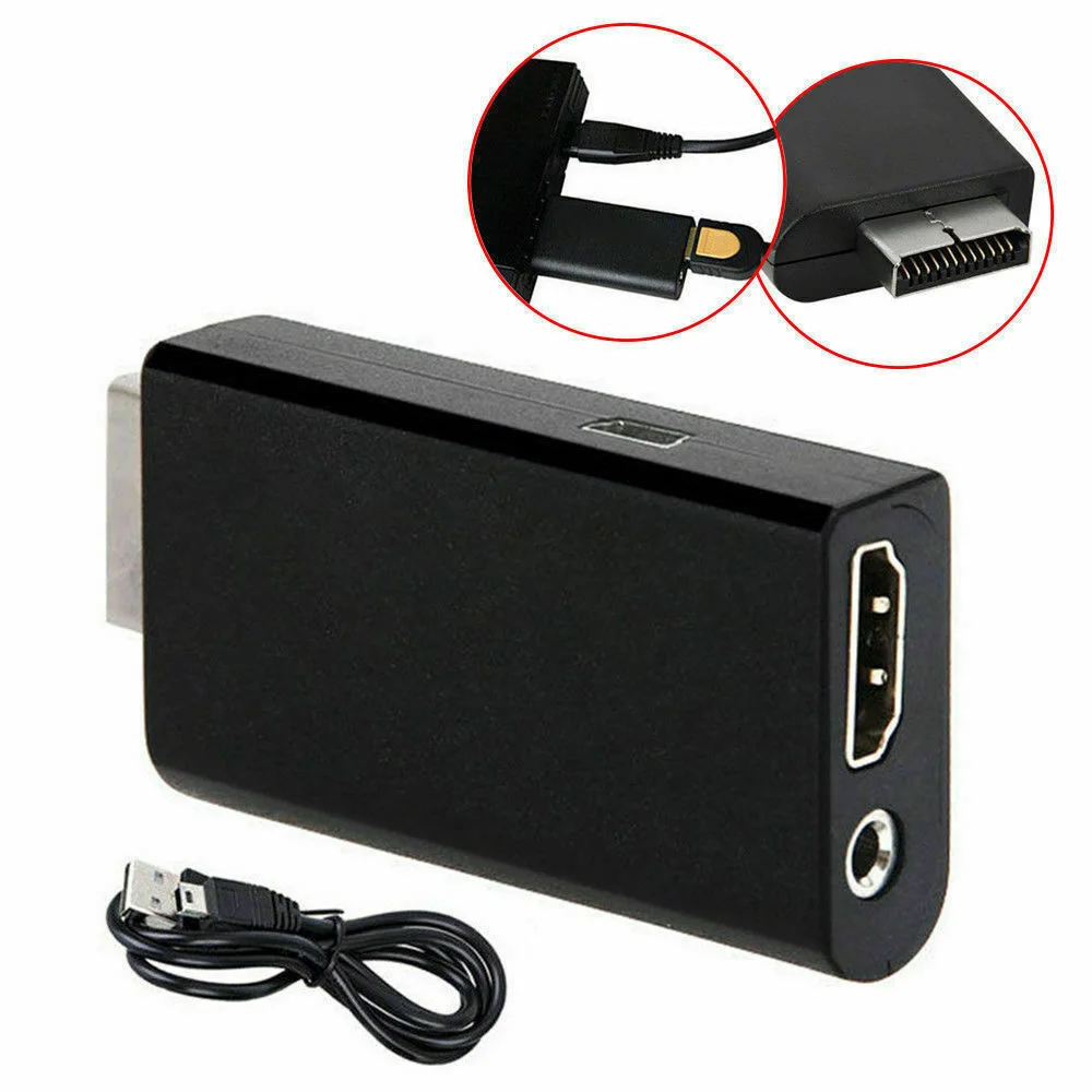 Для Sony Playstation 2 PS2 к HDMI совместимый конвертер 480i/480p/576i Аудио Видео адаптер кабель 3 5