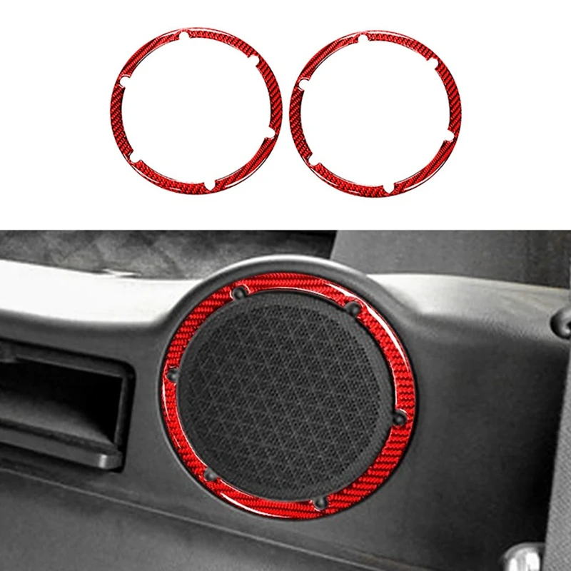 

Carbon Fiber Rear Speaker Frame Cover Fit for Nissan 350Z 2006 2007 2008 2009 Only Hard Top Horn Ring Rear Speaker Cover