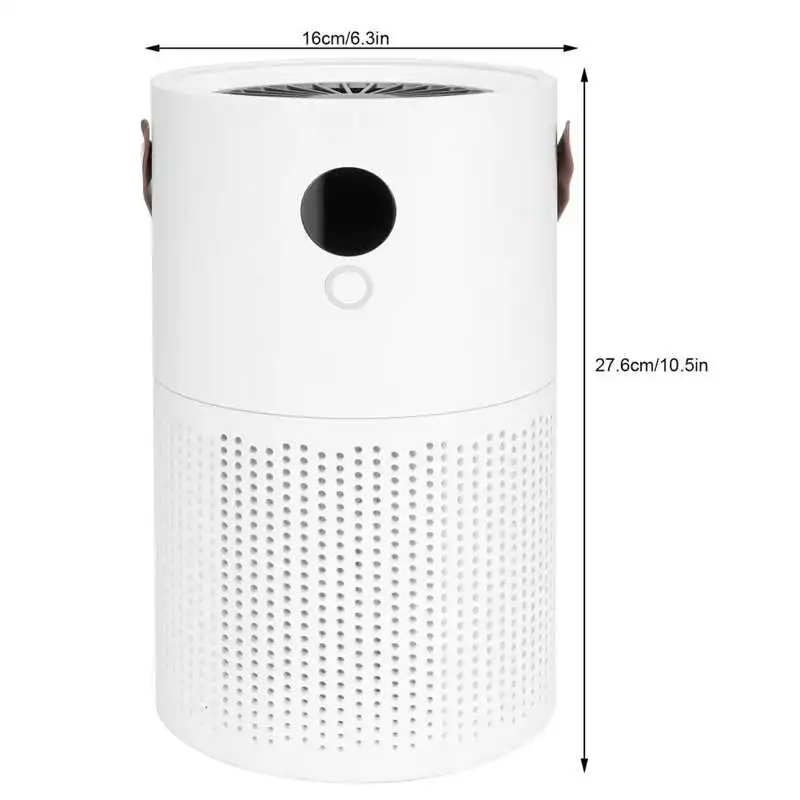 

Food Purifier HandHeld USB Mute Negative Ion Air Purifier Cleaner with Night Light for Home Use White Negative Iron