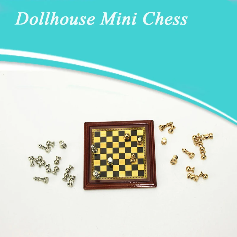 Масштаб 1:12 миниатюрный кукольный домик международный шахматный сделай сам