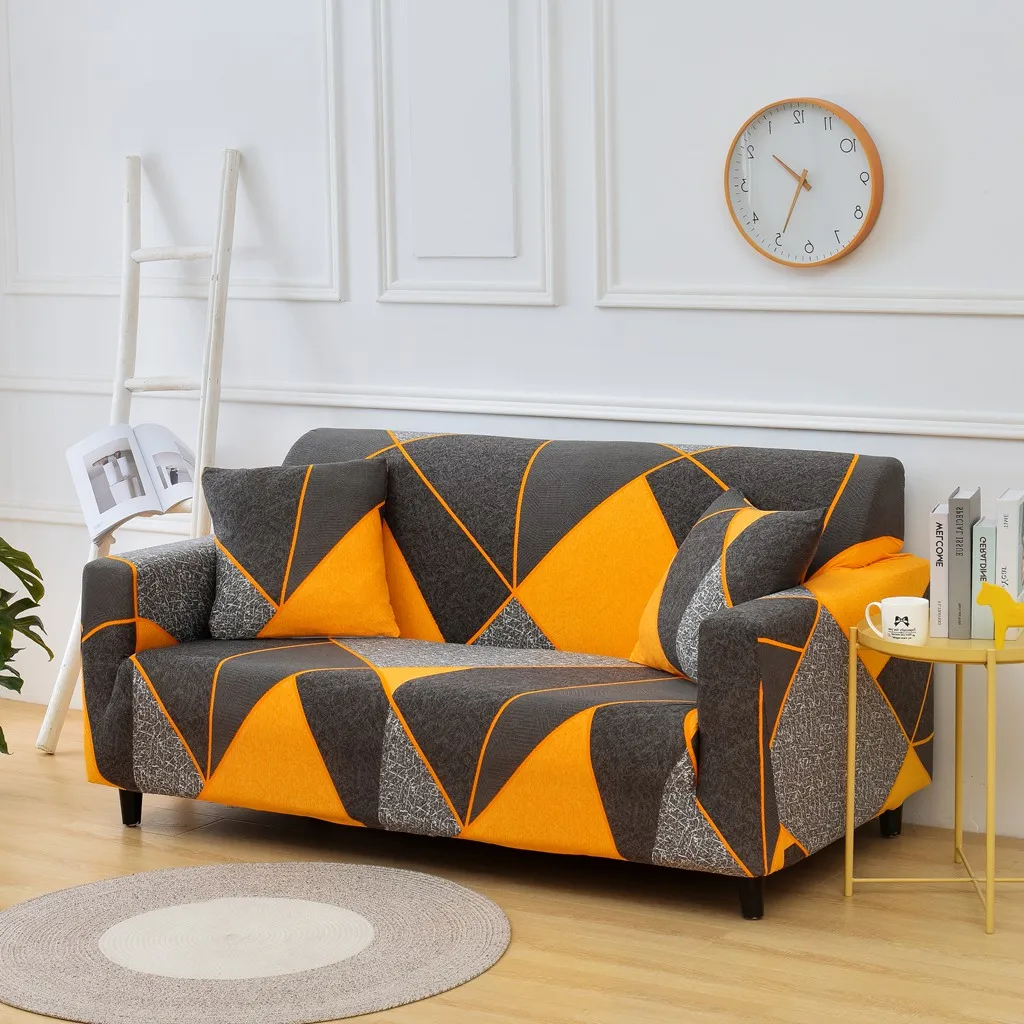 printed sofa cover elastic printing sofa cover for living room corner sofa l shaped sofa cover free global shipping
