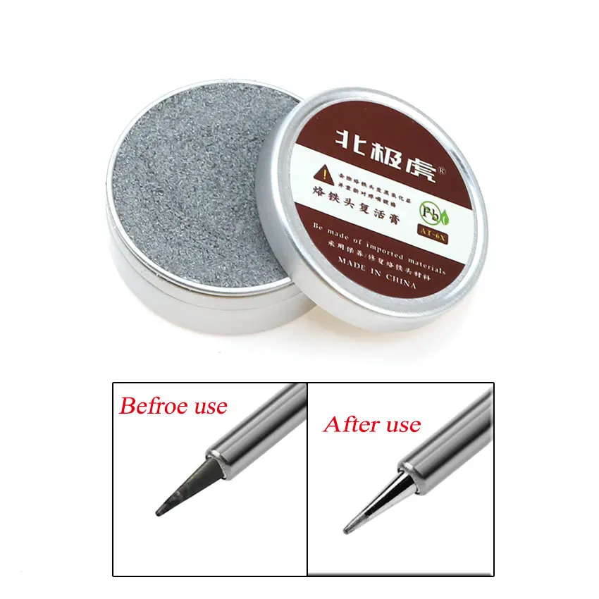 

Lead-Free Electrical Soldering Tip Refresher Solder Cream Clean Paste for Oxide Solder Iron Tip Head Resurrection Repair Tools