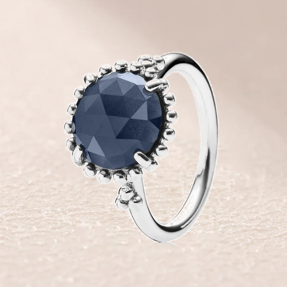 

190910NBC Midnight Star Blue Crystal Ring