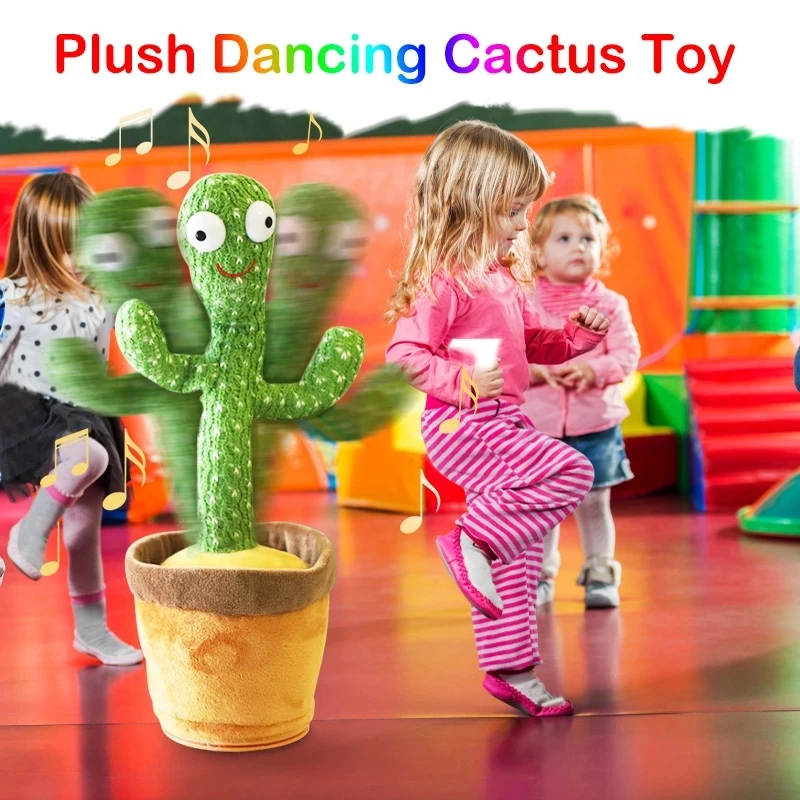 

Крутящийся танцующий кактус игрушка Танцующая игрушка кактус украшение электронный танцующий кактус для детей пение и танцующий кактус