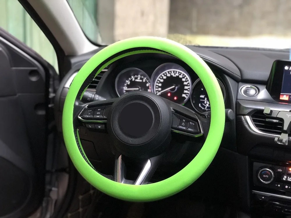Автомобильный силиконовый чехол на руль для Mitsubishi GT-PHEV XR-PHEV Delica Xpander L200 Mirage Samurai EX FORTIS