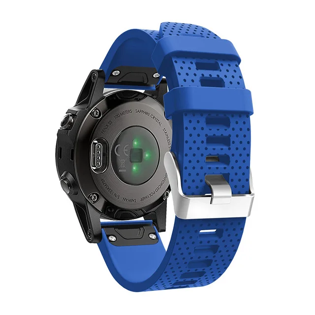 26 мм силиконовый ремешок для часов Ремешок для Garmin Fenix 6X6 6S Pro 5X5 5S Plus 3 3HR браслет для часов легко Fit Quick Release 20 22 мм