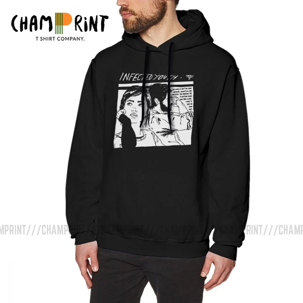 

Мужская толстовка из хлопка, белая винтажная толстовка с капюшоном The Last of Us Ellie Joel Game