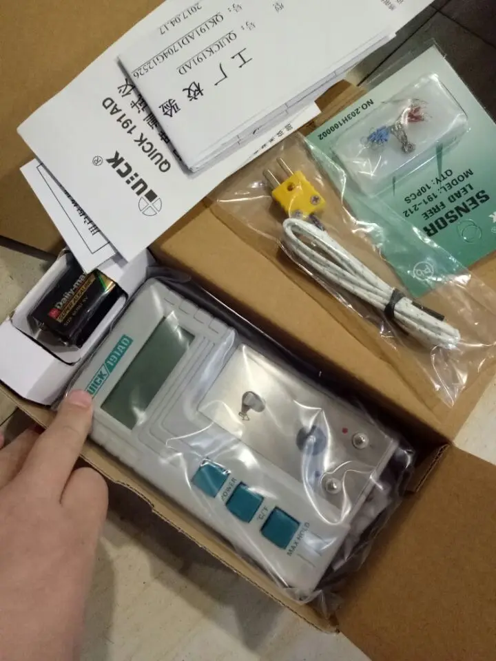 

Сделайте для QUICK191AD температуры тестер паяльник пистолет горячего воздуха олова биметаллический термометр