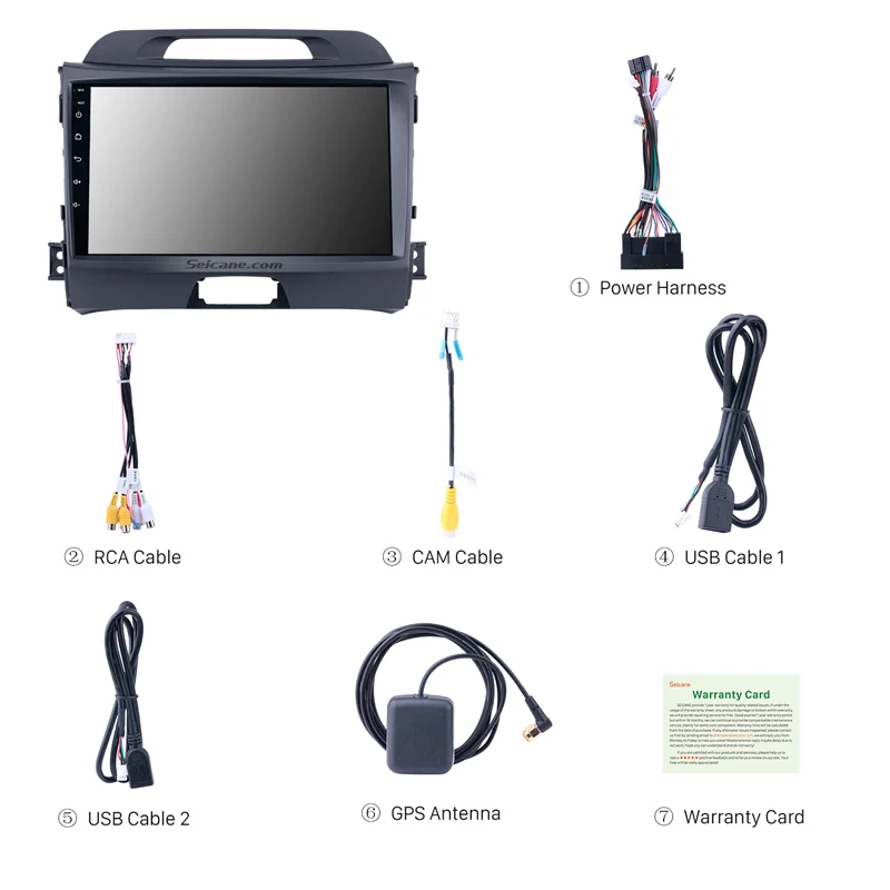 Seicane 9 inch Android 9.0 2din GPS Car Radio For KIA Sportage 2010 2011 2012 2013 2014 2015 Double Din Wifi Multimedia Player | Автомобили
