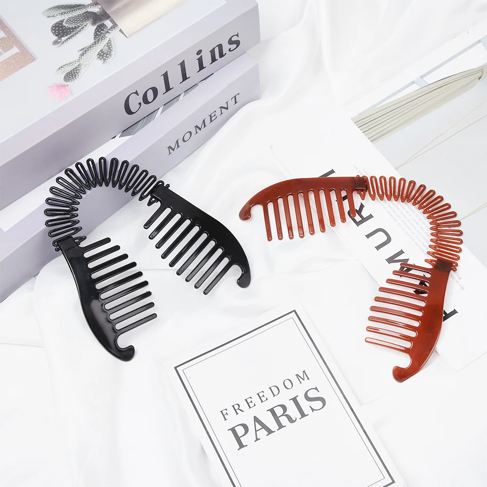 Корейские заколки для волос женщин и девочек эластичные конского хвоста