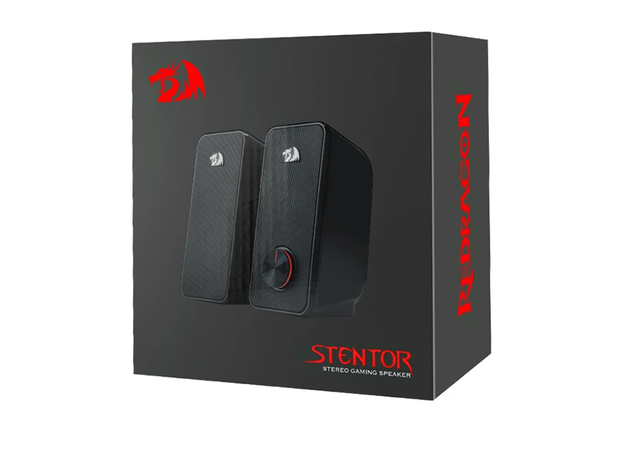 Redragon GS500 aux 3,5 мм мощный 2,0 стерео портативный мини динамик колонки звуковая панель для ПК компьютер ноутбук ТВ Mp3 громкоговорители