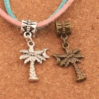 coconut tree moon charm beads dangle fit european bracelets jewelry diy b413 32x13 9mm 100pcs zinc alloy bronze