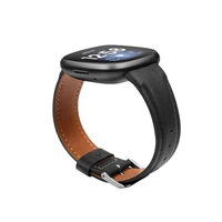 high quality leather band for fitbit versa 3 versa3 smart watch women men soft leather strap for fitbit sense watch accessories
