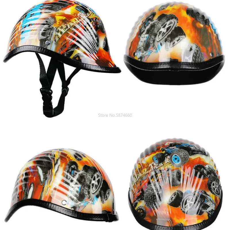 Мотоциклетный шлем на половину лица винтажный Ретро-шлем для мотоциклистов