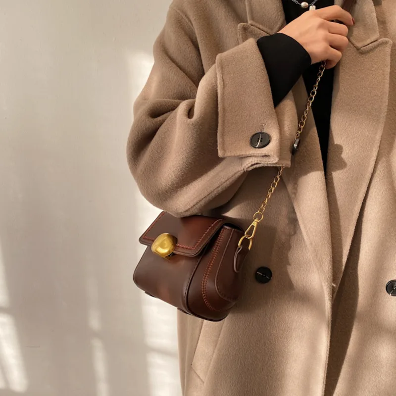 

Fashion Small Shoulder Bag Casual Women Bags Designer High Quality Pu Leather Crossbody Bag 2021 Vintage Messenger Bag