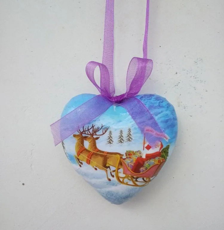 Украшения для новогодней елки подвеска в форме сердца глобальное эксклюзивное