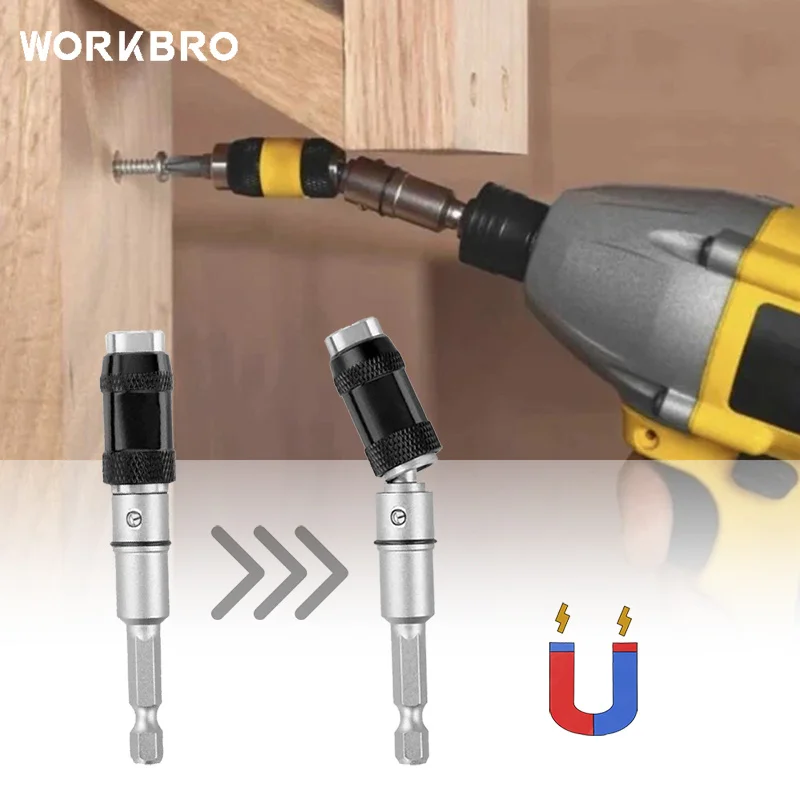 

Electric Drill Magnetic Screw Drill Tip Universal Connecting Rod Adapter 105 Degrees Hexagon Shank Drill Bit Extension Rod