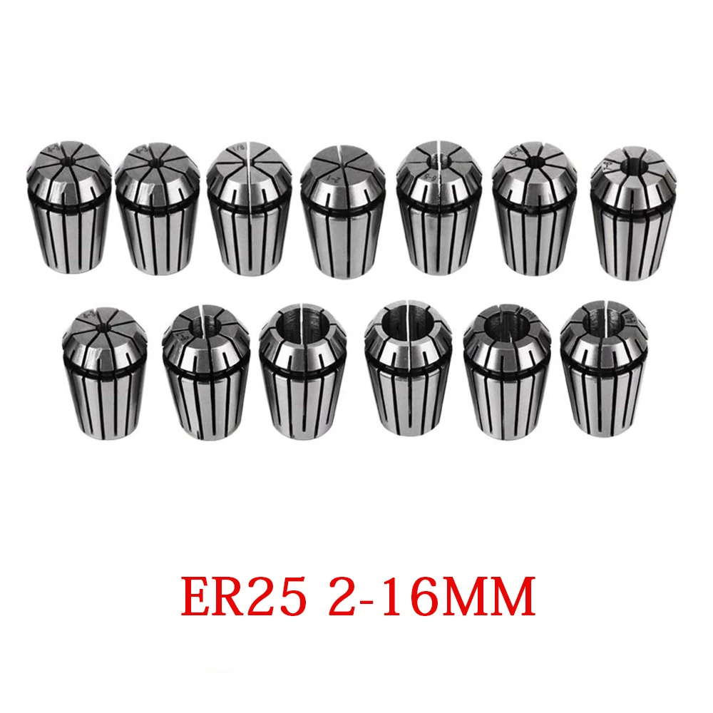 

1PCS Spring Collet Chuck Precision 0.008 ER25-2mm 3mm 4mm Suitable Engraving Machine Spindle CNC Machining Center Lathe Milling