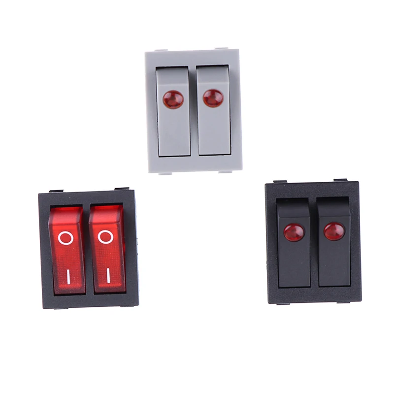 

New Double Push Button Switch Rocker Switch, Latching Rocker Switch For Oil heater with Light On-Off