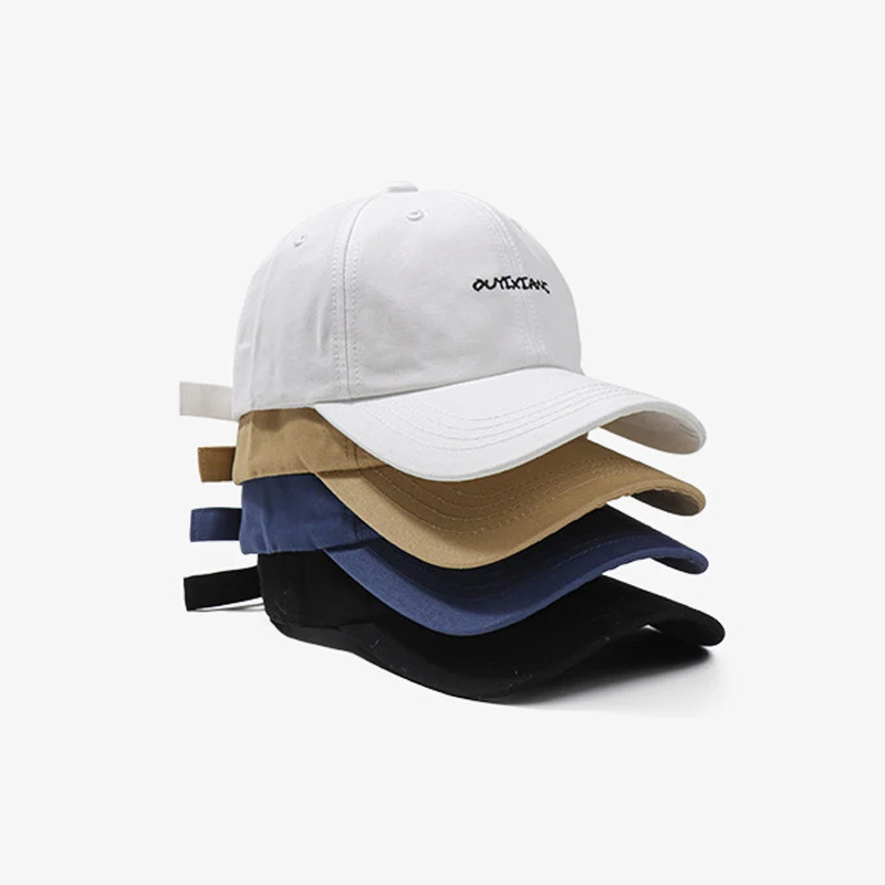 

Women Solid Color Letter Peaked Cap Summer Fashion Adjustable Men Baseball Cap Vintage Smiley Sun Hat Outdoor Casual Hip-hop Hat