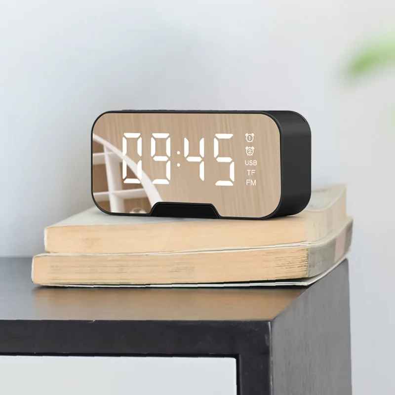 Светодиодные Bluetooth-часы с динамиком Многофункциональные цифровые настольные