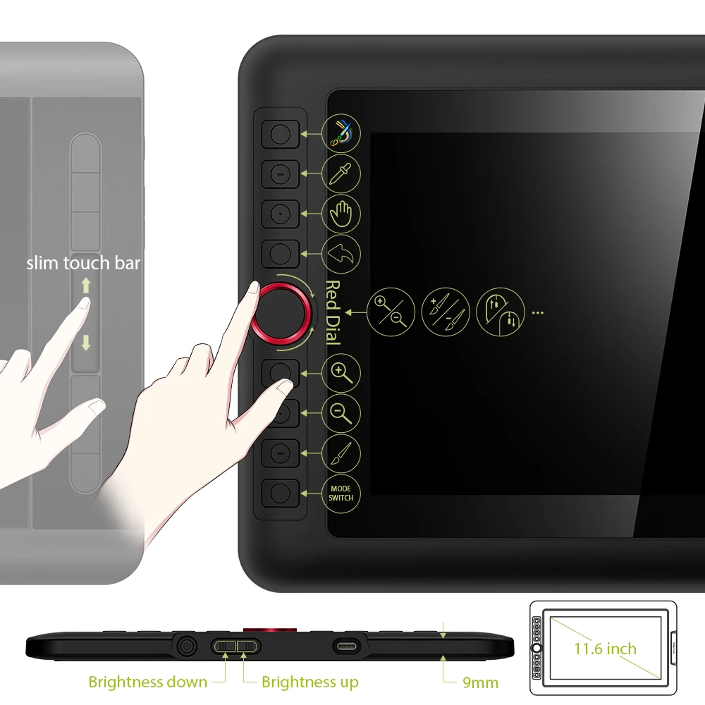 Графический планшет XP-Pen Artist 12 Pro 11 6 дюйма для онлайн-образования | Компьютеры и