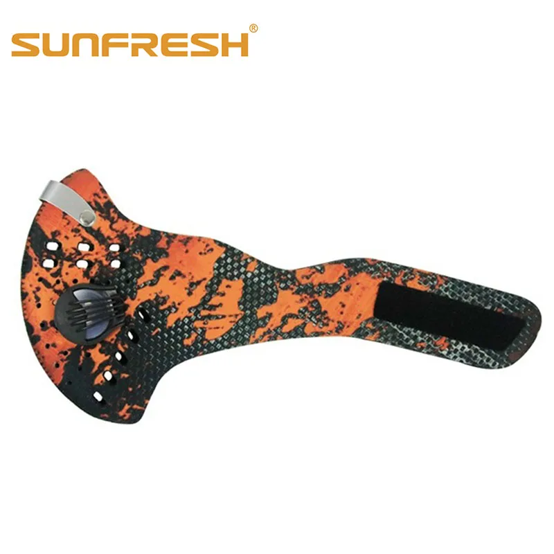 face Anti Dust Pollution Mask Activated Carbon Dustproof Cycling Mask N99 Filters Neoprene Air Pollution mouth Mask face Cover - Цвет: 005E011