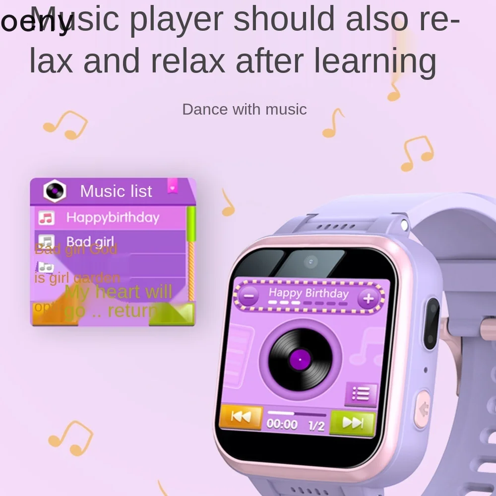 

2021 NEW Children's Game Phone Watch Entertainment Music Function Calculator Step Counter Photo Custom Dial