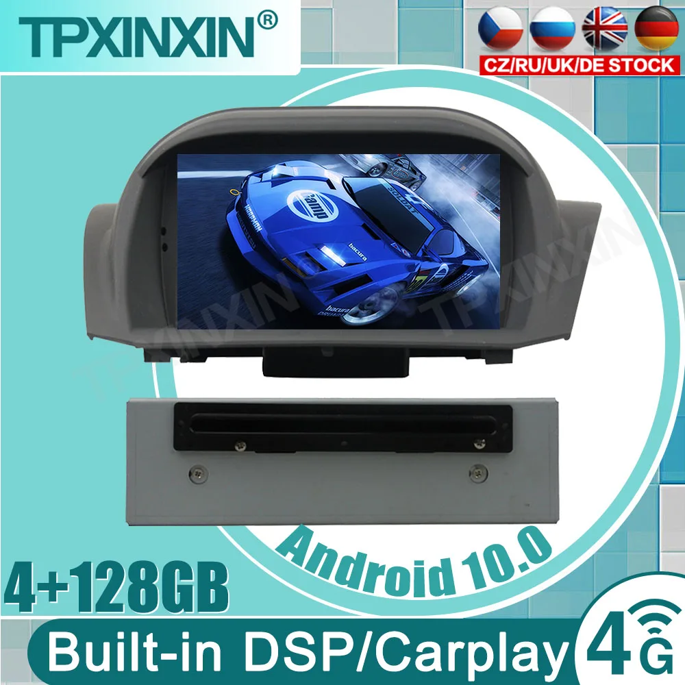 

PX6 Carplay Android 10 4G + 128G для Ford Fiesta 2013-2016 мультимедийный плеер магнитофон GPS-навигация автомобильное радио головное устройство DSP