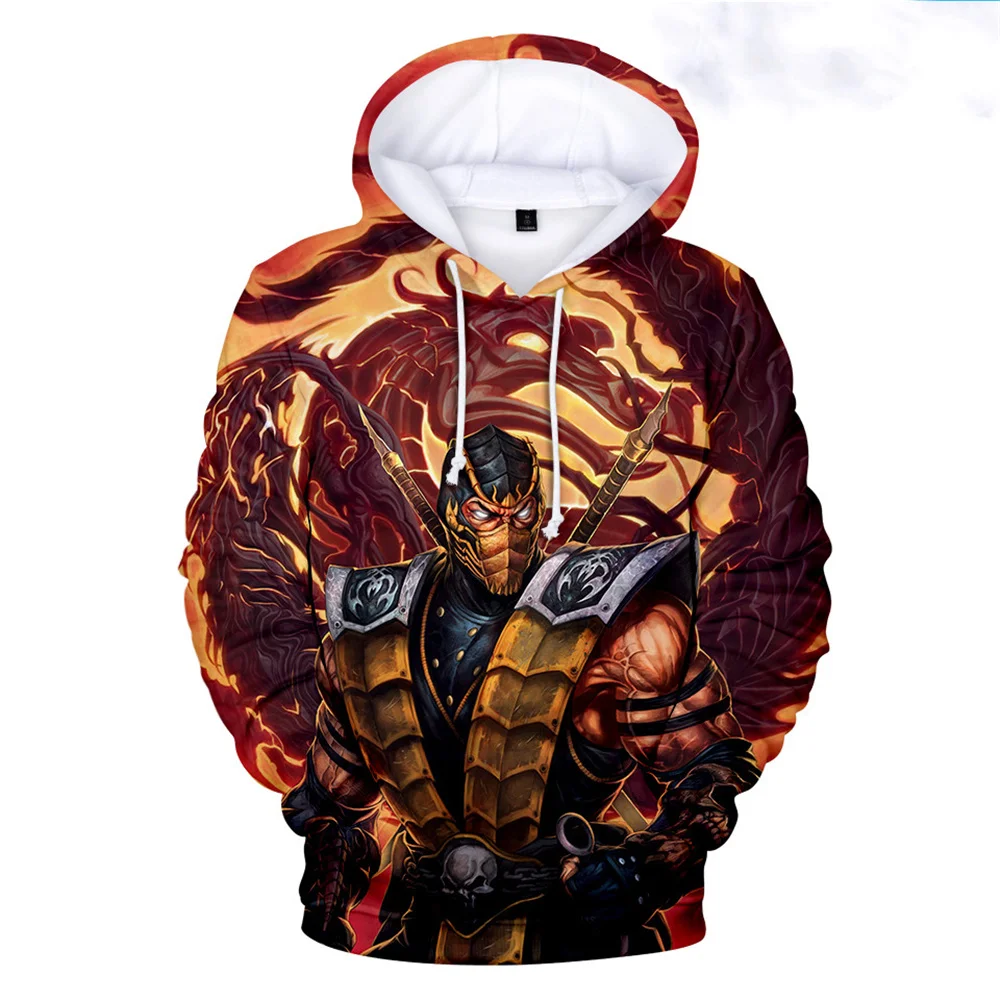 

2021 New Mortal Kombat 11 Hoodie Kawaii 3D Printing Sweatshirt Clothes Casual Sports Plus Size Hoodie Fashion Design