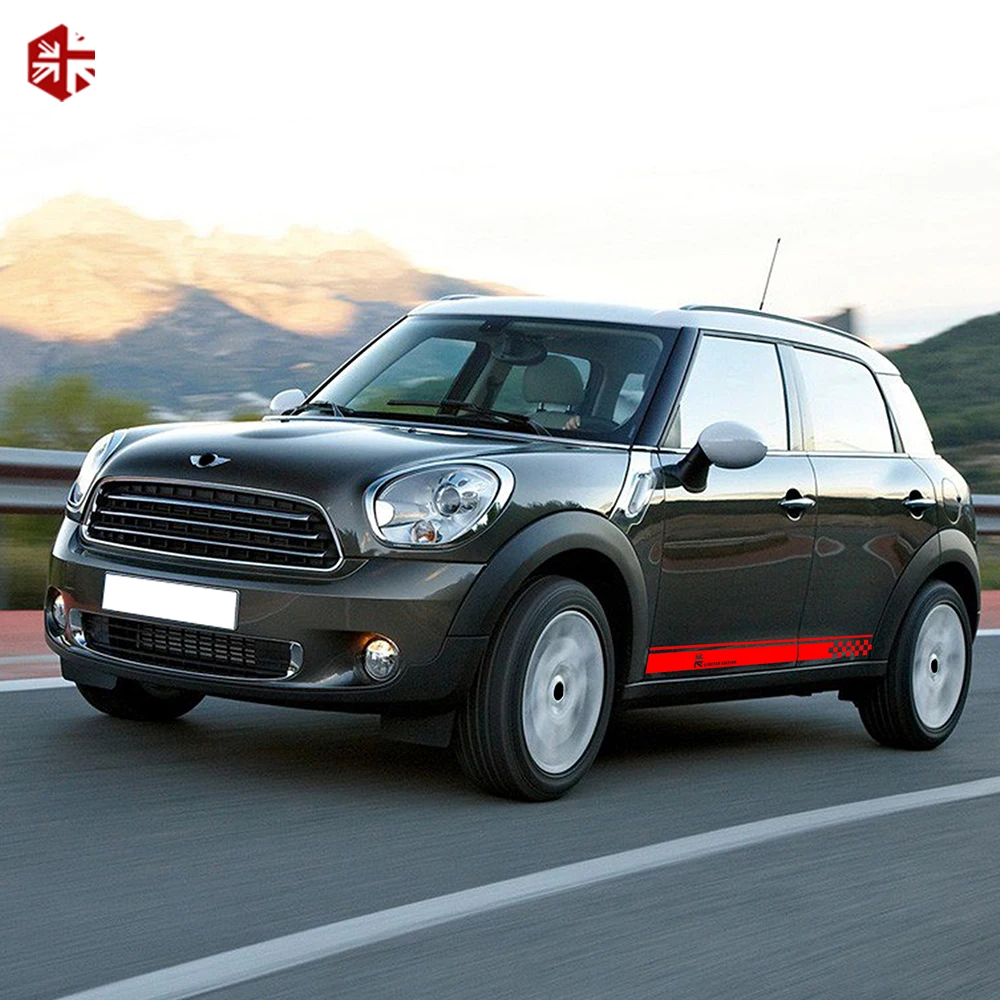 2X Юнион Джек Стайлинг Дверь автомобиля боковые полосы юбка наклейка