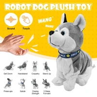 Sound Controlled Electric Interactive Dogs Simulation Dog Toys Bark Walk Stand Robot Puppy With action For Kids gifts