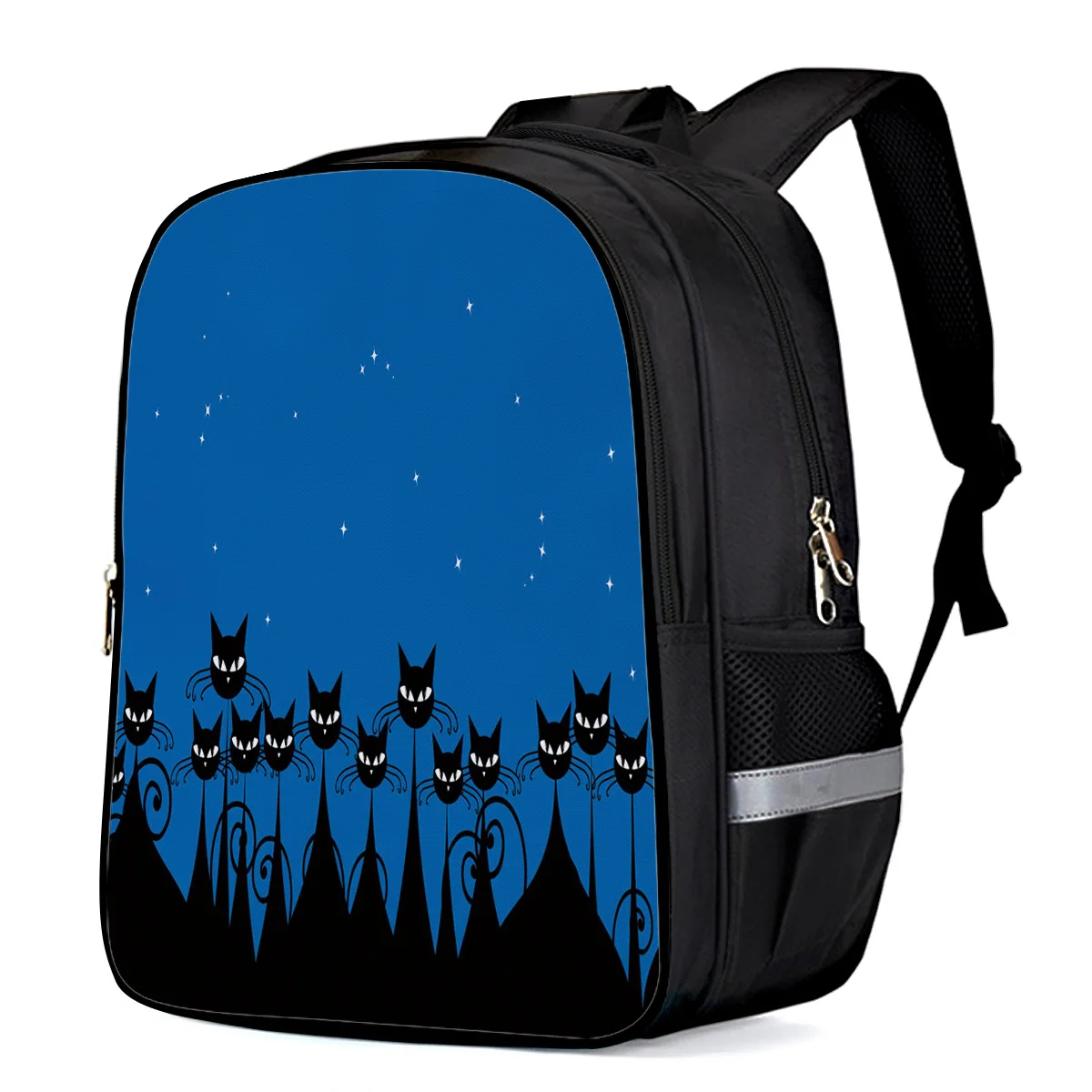 Рюкзаки для колледжа с рисунком кота усов звездная ночь модные рюкзаки