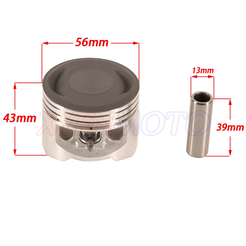 YX140 140cc Комплект прокладок поршневого кольца цилиндра для 56 мм отверстия YinXiang 150cc