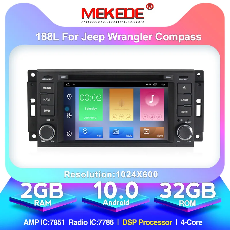 MEKEDE Android 10 0 Автомобильный мультимедийный dvd плеер для Chrysler 300C jeep Compass/Dodge/Grand Cherokee | Отзывы и видеообзор